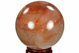 Polished Hematoid (Harlequin) Quartz Sphere - Madagascar #121607-1